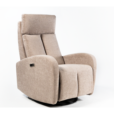 Cadeirão Luísa Relax giratório com balancim e Bateria