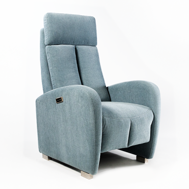 Cadeirão Luísa Relax elétrico com duplo pousa-pés e Bateria